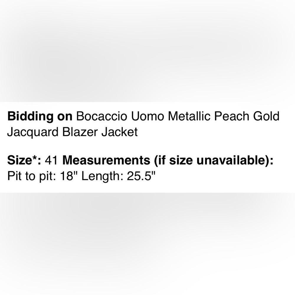 Gold Metallic Blazer - Luxe Evening Sport Coat brand new - Picture 3 of 14